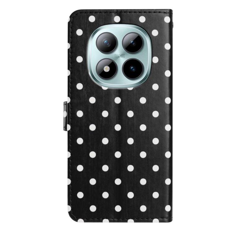 For Redmi Note 15 Pro+ 5G Global 163.3mm Small Dots Pattern Vegan Leather Phone Case