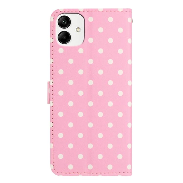 For Samsung Galaxy A04e Small Dots Pattern Vegan Leather Phone Case