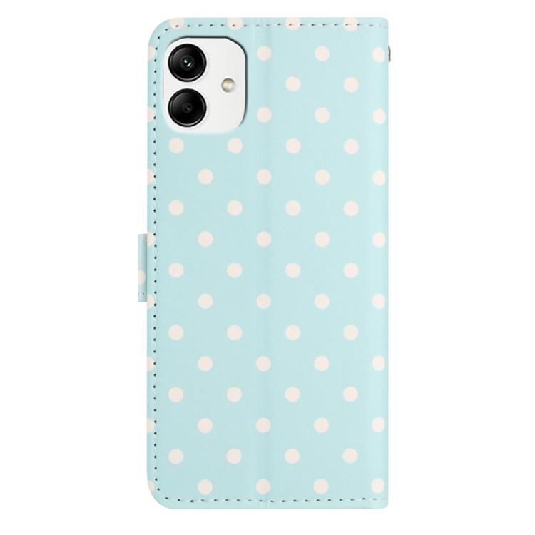 For Samsung Galaxy A04e Small Dots Pattern Vegan Leather Phone Case