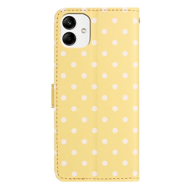For Samsung Galaxy A04e Small Dots Pattern Vegan Leather Phone Case