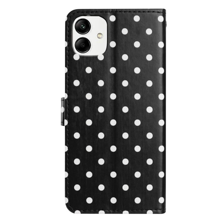 For Samsung Galaxy A04e Small Dots Pattern Vegan Leather Phone Case