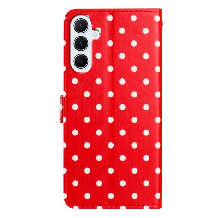 For Samsung Galaxy A04s Small Dots Pattern Vegan Leather Phone Case