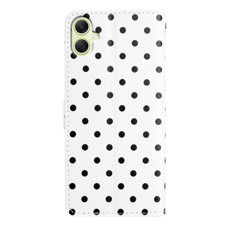 For Samsung Galaxy A06 4G / 5G Small Dots Pattern Vegan Leather Phone Case