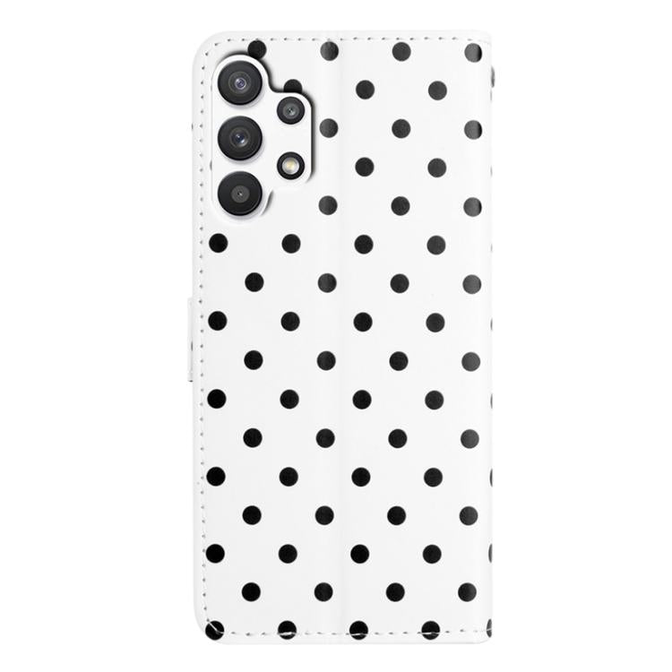 For Samsung Galaxy A13 4G Small Dots Pattern Vegan Leather Phone Case
