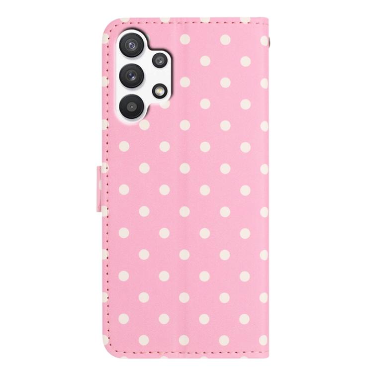 For Samsung Galaxy A13 4G Small Dots Pattern Vegan Leather Phone Case