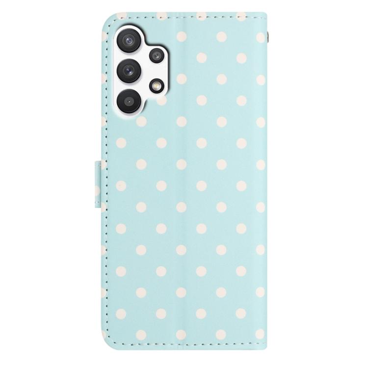 For Samsung Galaxy A13 4G Small Dots Pattern Vegan Leather Phone Case