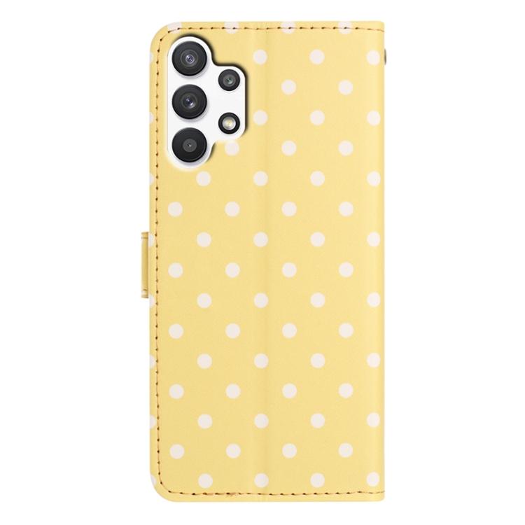 For Samsung Galaxy A13 4G Small Dots Pattern Vegan Leather Phone Case