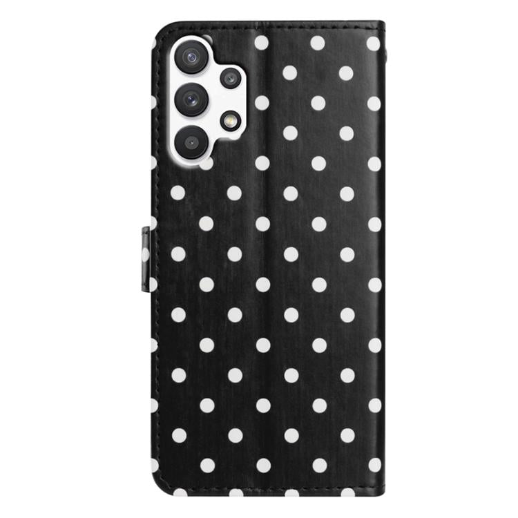 For Samsung Galaxy A13 4G Small Dots Pattern Vegan Leather Phone Case