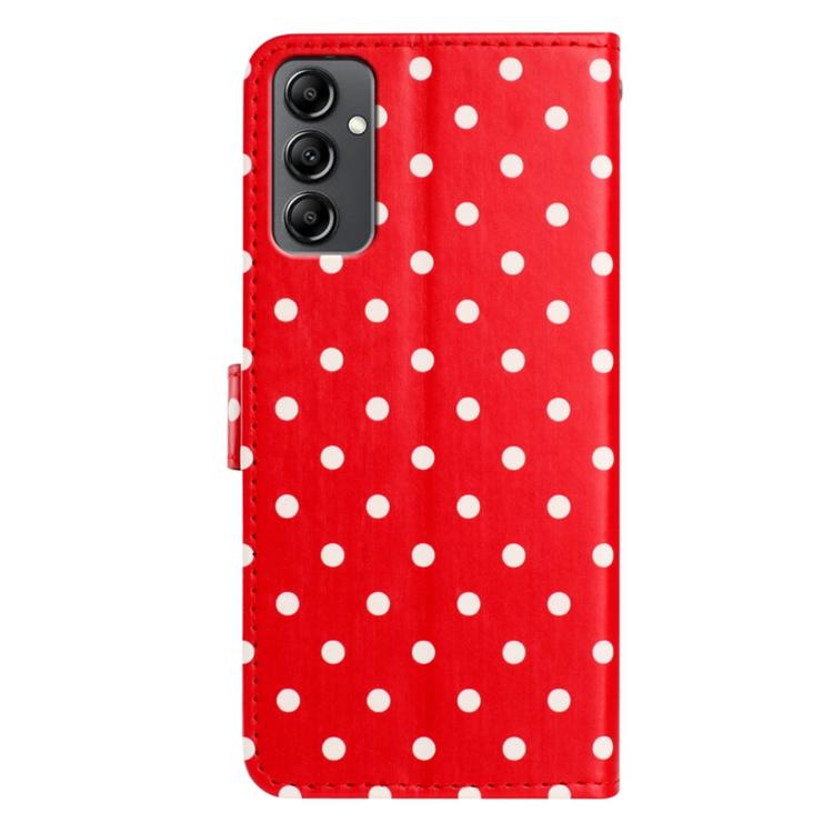 For Samsung Galaxy A14 5G Small Dots Pattern Vegan Leather Phone Case