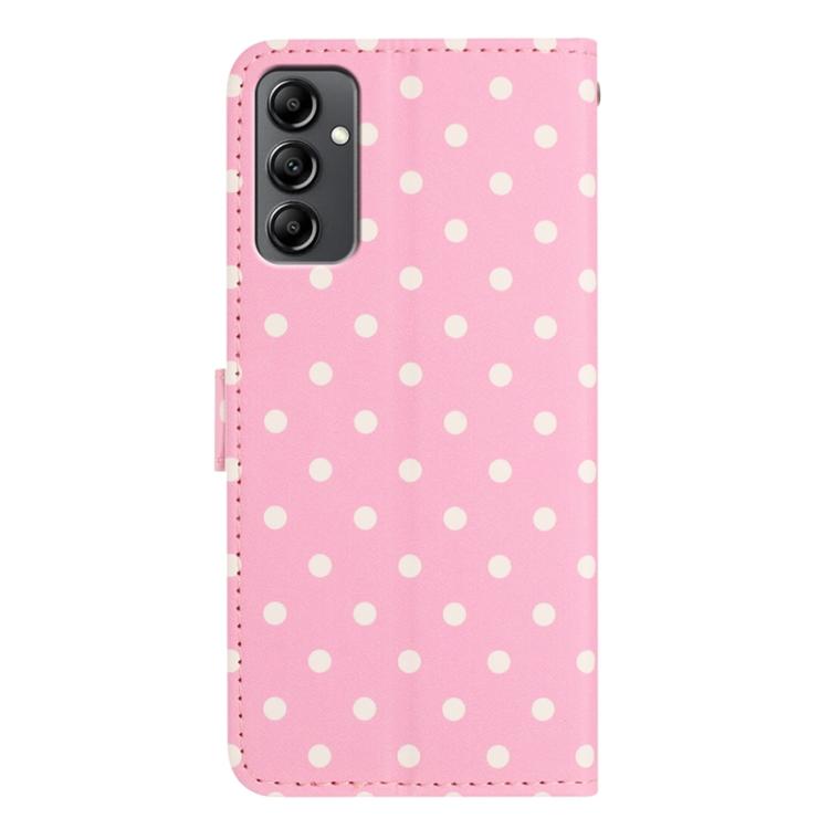 For Samsung Galaxy A14 5G Small Dots Pattern Vegan Leather Phone Case
