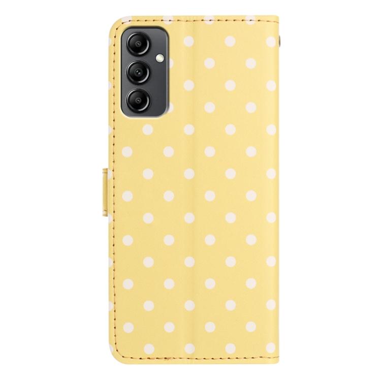 For Samsung Galaxy A14 5G Small Dots Pattern Vegan Leather Phone Case