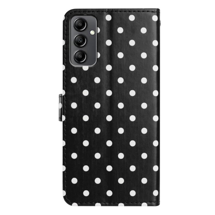 For Samsung Galaxy A14 5G Small Dots Pattern Vegan Leather Phone Case