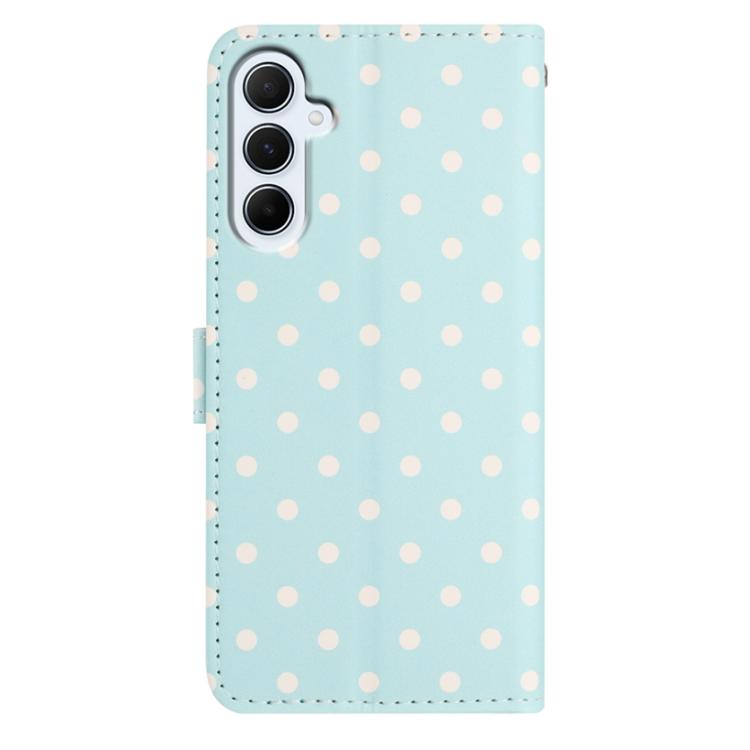 For Samsung Galaxy A15 5G Small Dots Pattern Vegan Leather Phone Case