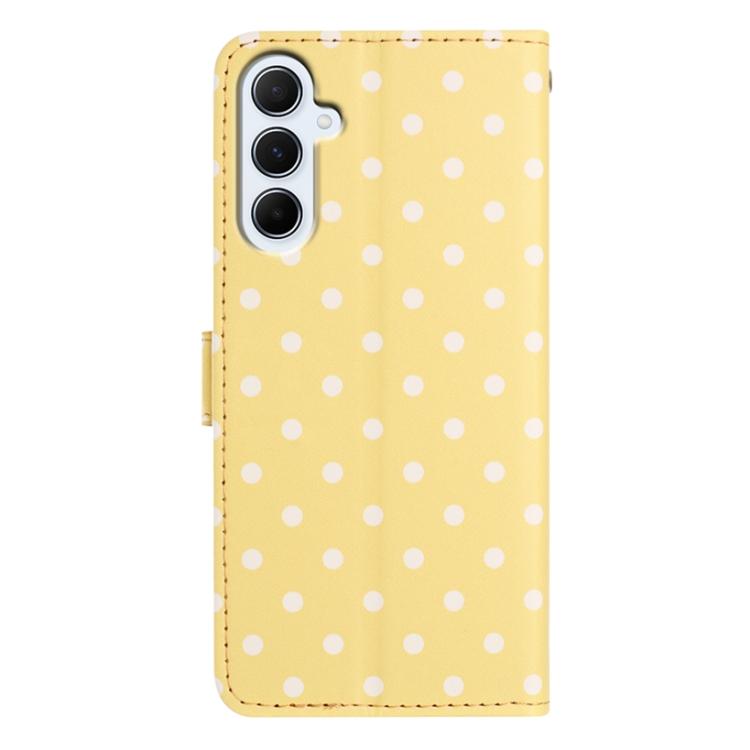 For Samsung Galaxy A15 5G Small Dots Pattern Vegan Leather Phone Case
