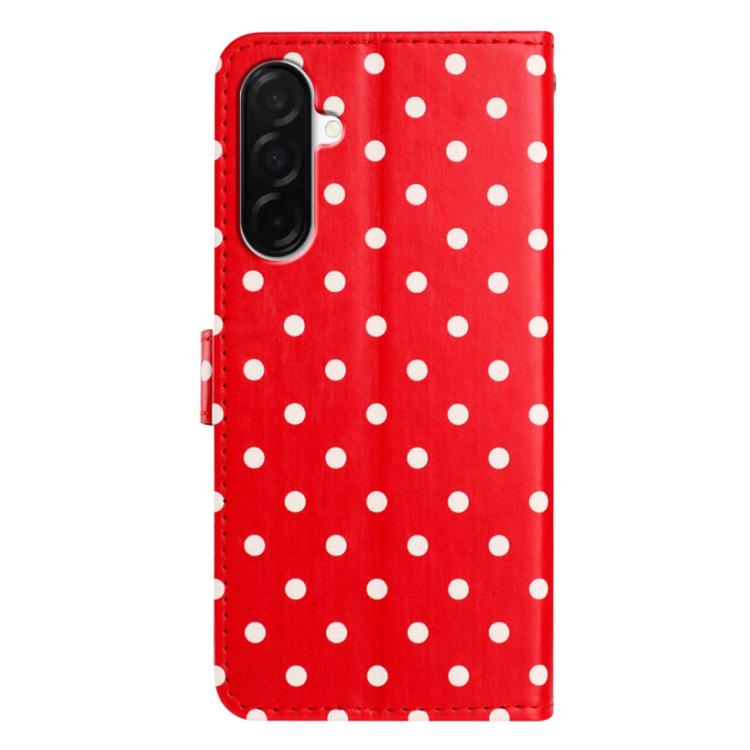 For Samsung Galaxy A17 Small Dots Pattern Vegan Leather Phone Case