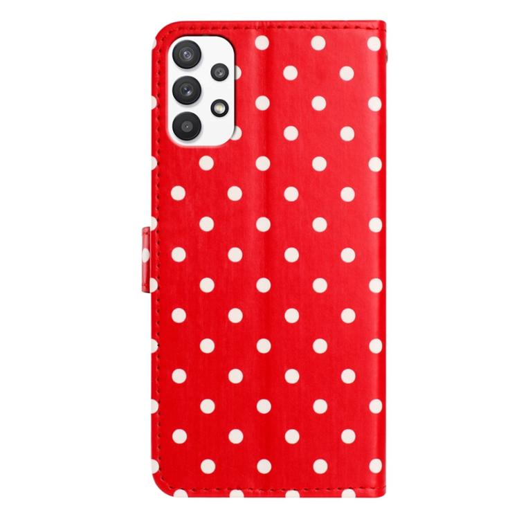 For Samsung Galaxy A23 5G Small Dots Pattern Vegan Leather Phone Case