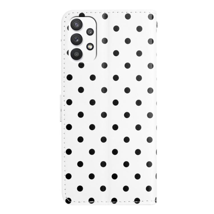 For Samsung Galaxy A23 5G Small Dots Pattern Vegan Leather Phone Case