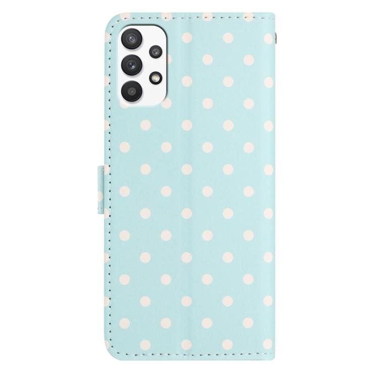 For Samsung Galaxy A23 5G Small Dots Pattern Vegan Leather Phone Case