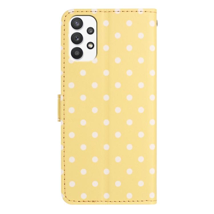 For Samsung Galaxy A23 5G Small Dots Pattern Vegan Leather Phone Case