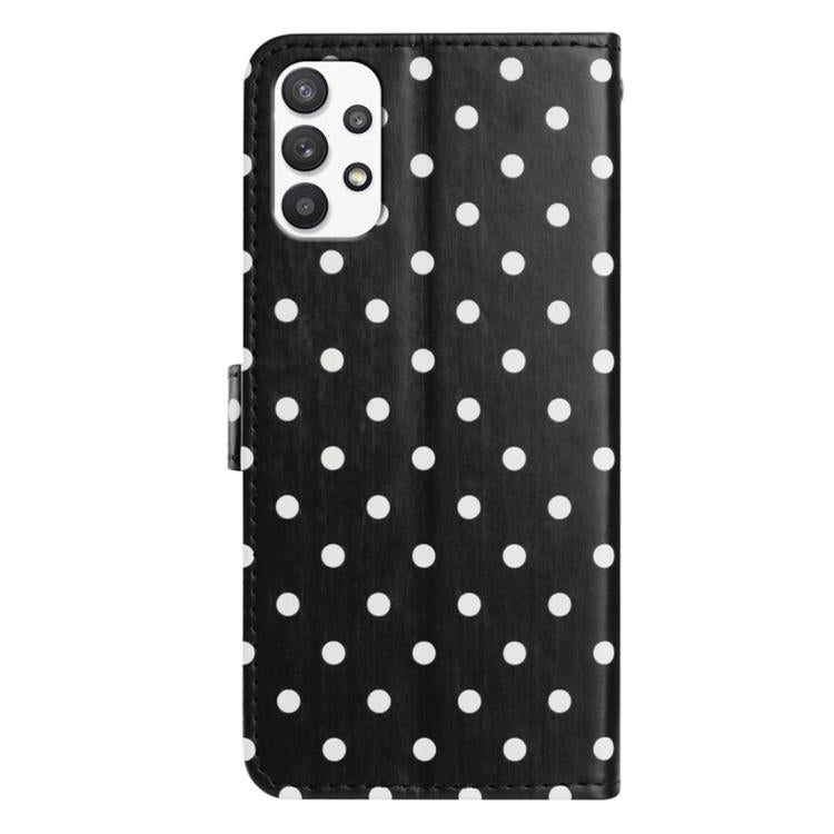 For Samsung Galaxy A23 5G Small Dots Pattern Vegan Leather Phone Case