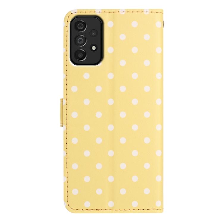 For Samsung Galaxy A33 5G Small Dots Pattern Vegan Leather Phone Case