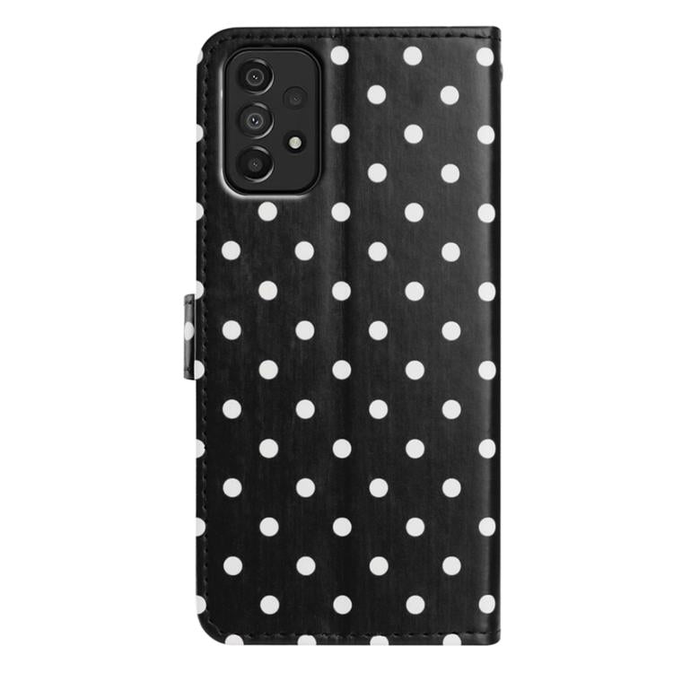 For Samsung Galaxy A33 5G Small Dots Pattern Vegan Leather Phone Case