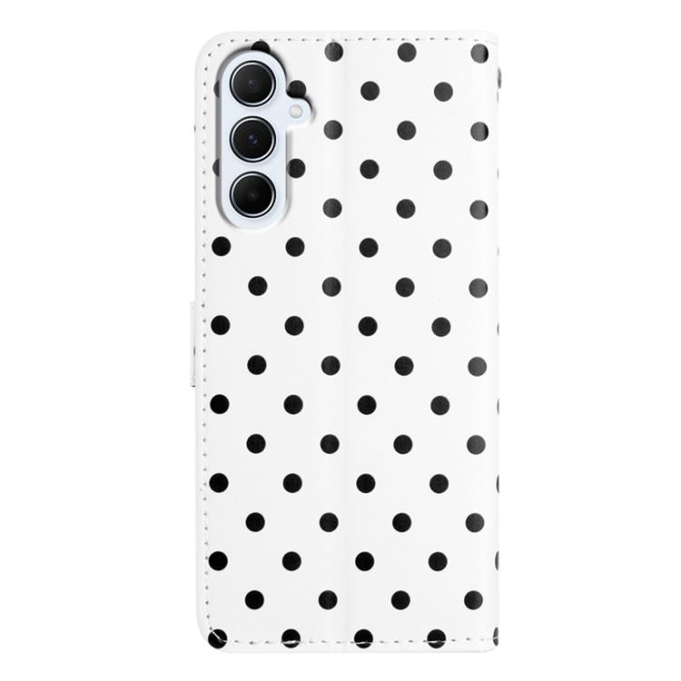 For Samsung Galaxy A35 5G Small Dots Pattern Vegan Leather Phone Case