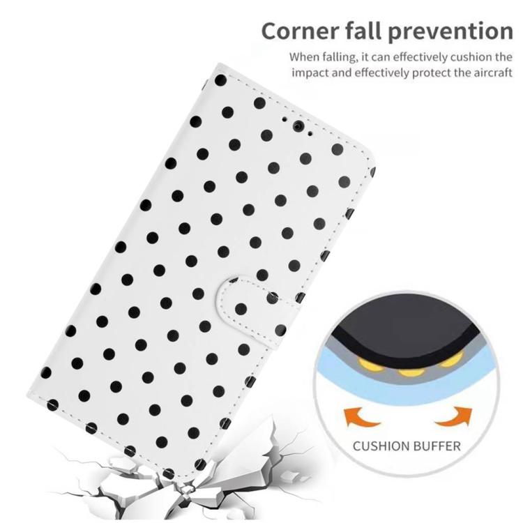 For Samsung Galaxy A35 5G Small Dots Pattern Vegan Leather Phone Case