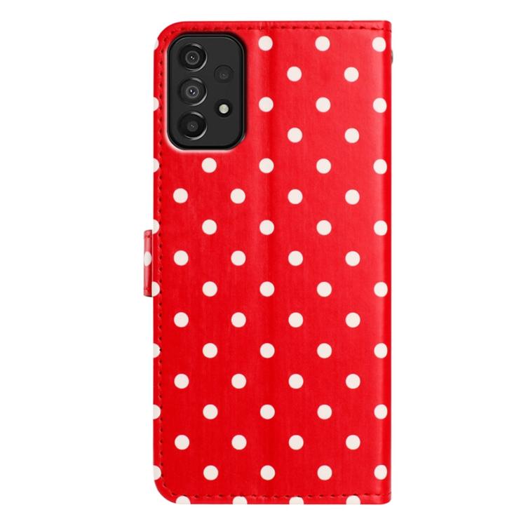 For Samsung Galaxy A53 Small Dots Pattern Vegan Leather Phone Case