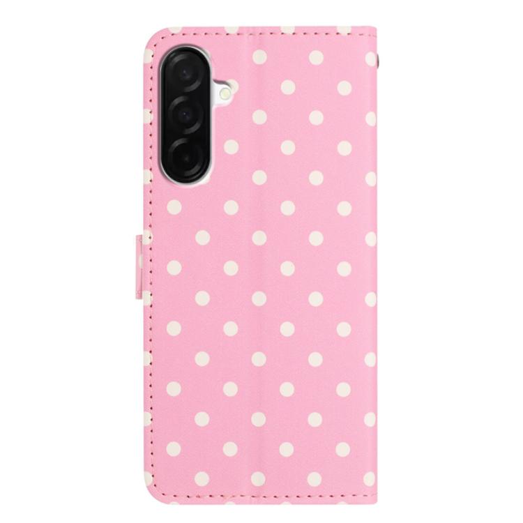For Samsung Galaxy A56 5G Small Dots Pattern Vegan Leather Phone Case