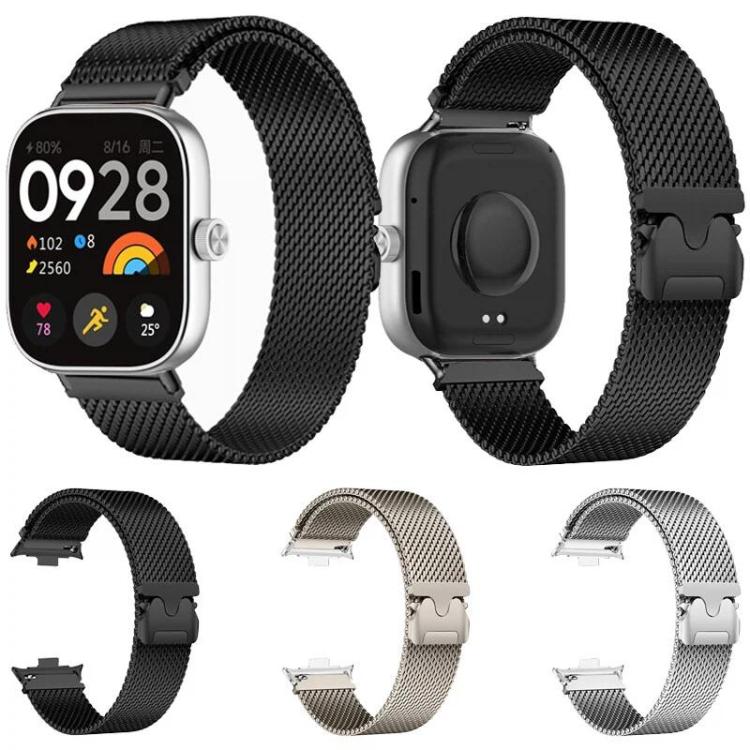 For Redmi Watch6/5/4/Xiaomi Band 9 Pro/8 Pro Magnetic Parachute Milanese Titanium Alloy Watch Band