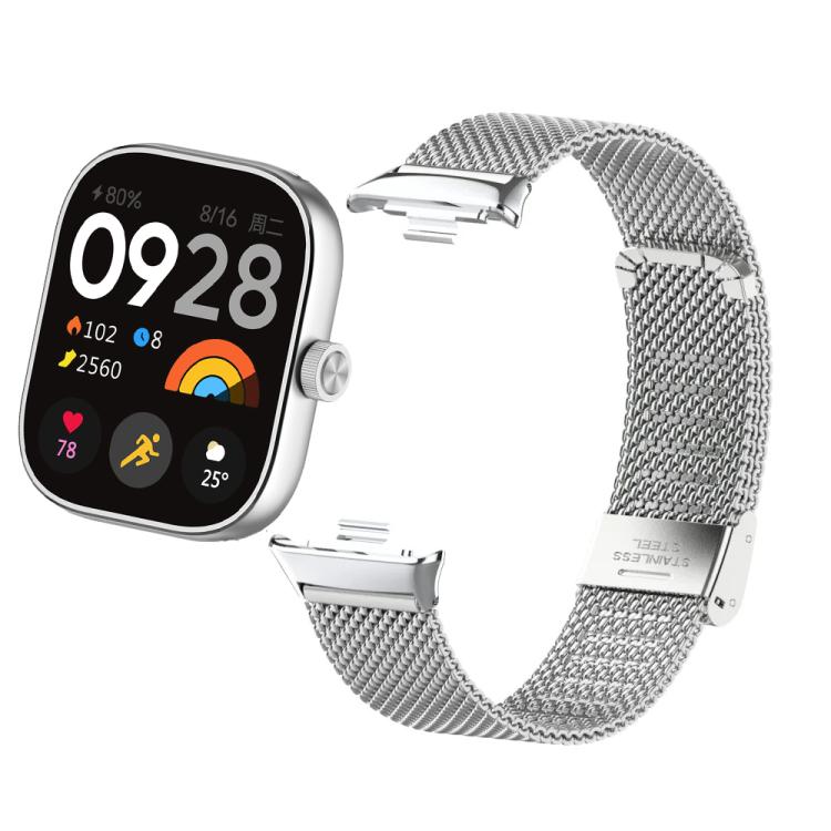 For Xiaomi Band 10 Pro / Redmi Watch 6 / 5 Fine Mesh Buckle Metal Stainless Steel Watch Band