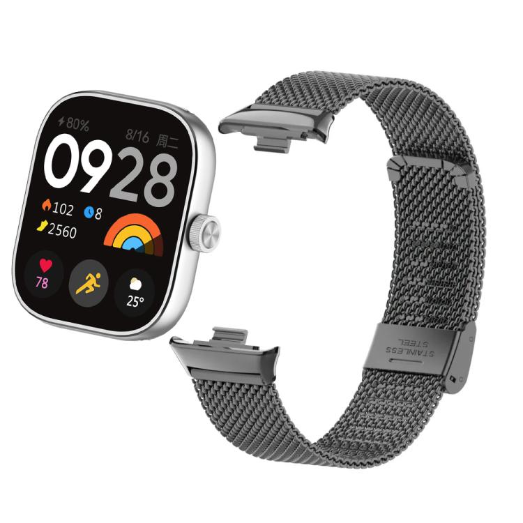 For Xiaomi Band 10 Pro / Redmi Watch 6 / 5 Fine Mesh Buckle Metal Stainless Steel Watch Band