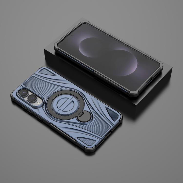 For Samsung Galaxy S25 Edge 5G Star Ring Metallic Pivot Bracket Magnetic Phone Case
