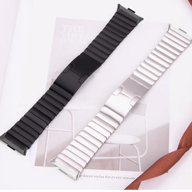 For Xiaomi Band 10 Pro / Redmi Watch 6 / 5 One Beads Dual-Press Butterfly Buckle Stainless Steel Watch Band
