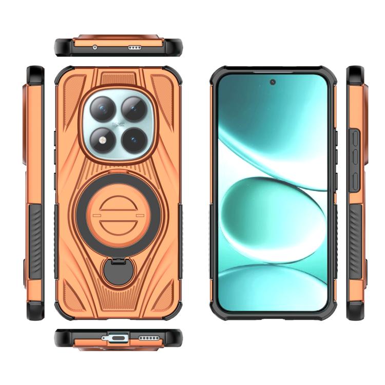 For Redmi Note 15 Pro+ 5G Global 163.3mm Star Ring Metallic Pivot Bracket Magnetic Phone Case