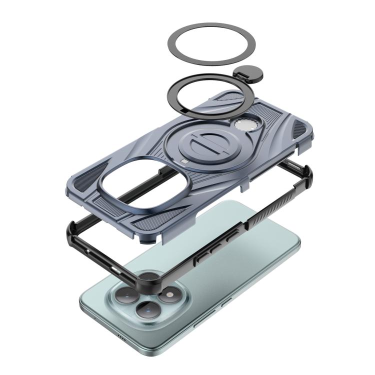 For Redmi Note 15 Pro+ 5G Global 163.3mm Star Ring Metallic Pivot Bracket Magnetic Phone Case