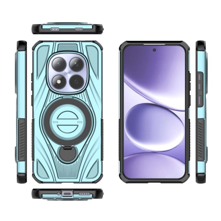 For Redmi Note 15 Pro 5G Global 163.6mm Star Ring Metallic Pivot Bracket Magnetic Phone Case