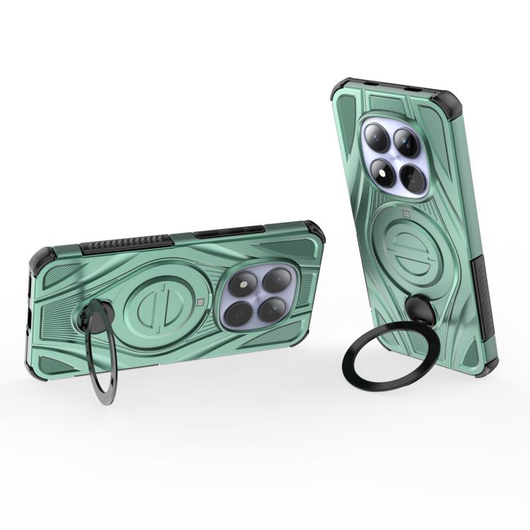For Redmi Note 15 Pro 5G Global 163.6mm Star Ring Metallic Pivot Bracket Magnetic Phone Case