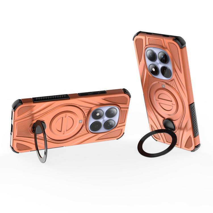 For Redmi Note 15 Pro 5G Global 163.6mm Star Ring Metallic Pivot Bracket Magnetic Phone Case
