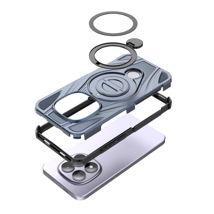 For Redmi Note 15 Pro 5G Global 163.6mm Star Ring Metallic Pivot Bracket Magnetic Phone Case