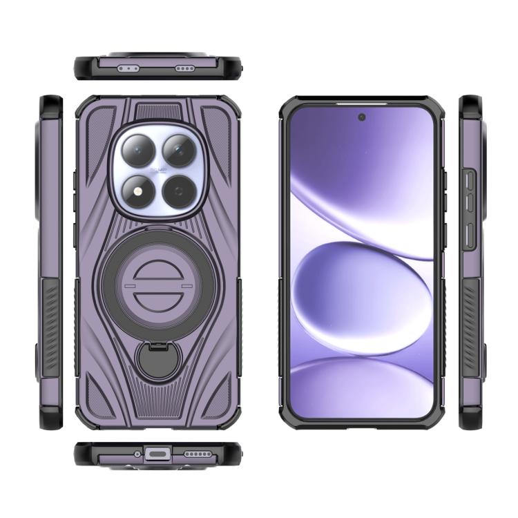 For Redmi Note 15 Pro 5G Global 163.6mm Star Ring Metallic Pivot Bracket Magnetic Phone Case