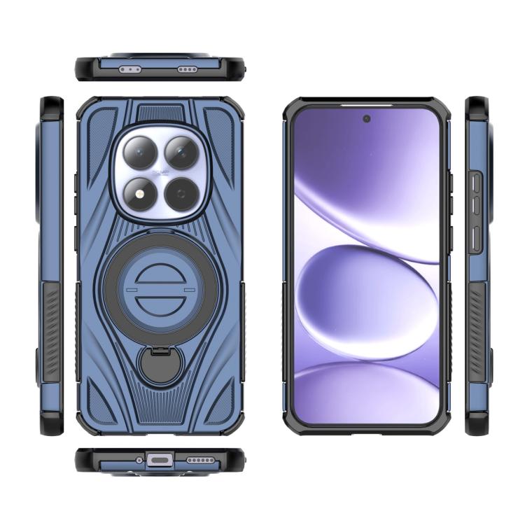 For Redmi Note 15 Pro 5G Global 163.6mm Star Ring Metallic Pivot Bracket Magnetic Phone Case