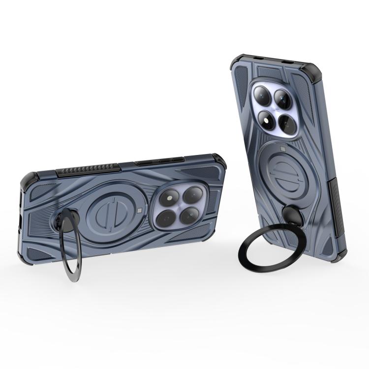For Redmi Note 15 Pro 5G Global 163.6mm Star Ring Metallic Pivot Bracket Magnetic Phone Case