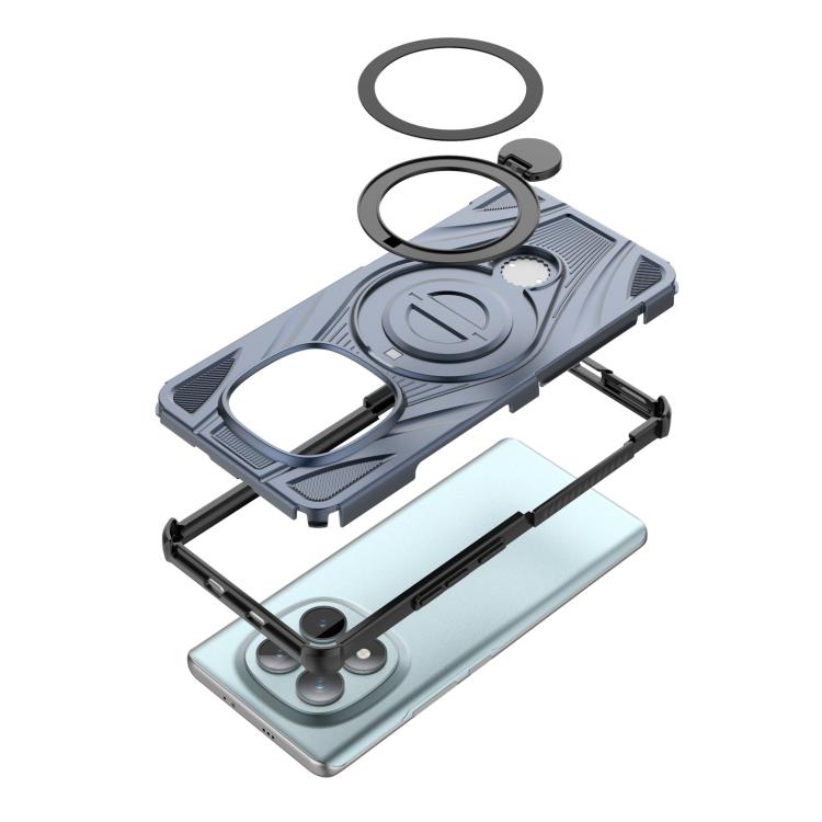 For Redmi Note 15 5G / 4G Global 164mm Star Ring Metallic Pivot Bracket Magnetic Phone Case