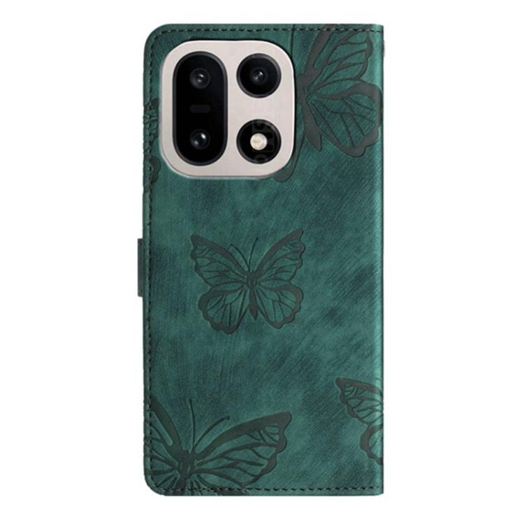 For OnePlus 15 Skin-feel Embossed Butterfly Leather Phone Case