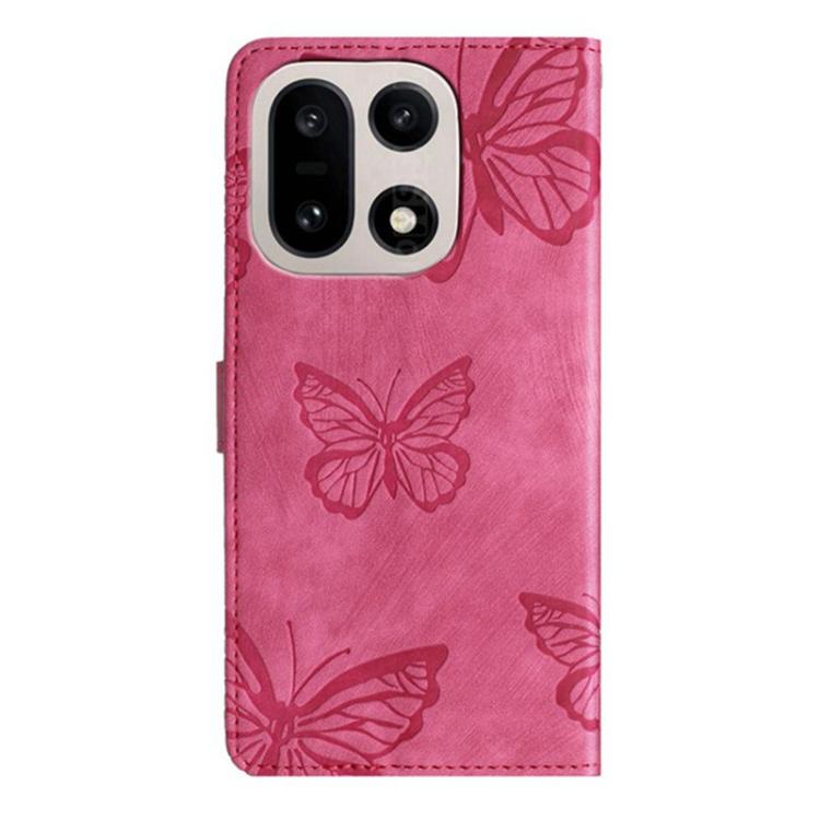 For OnePlus 15 Skin-feel Embossed Butterfly Leather Phone Case