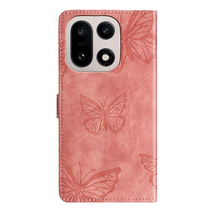 For OnePlus 15 Skin-feel Embossed Butterfly Leather Phone Case