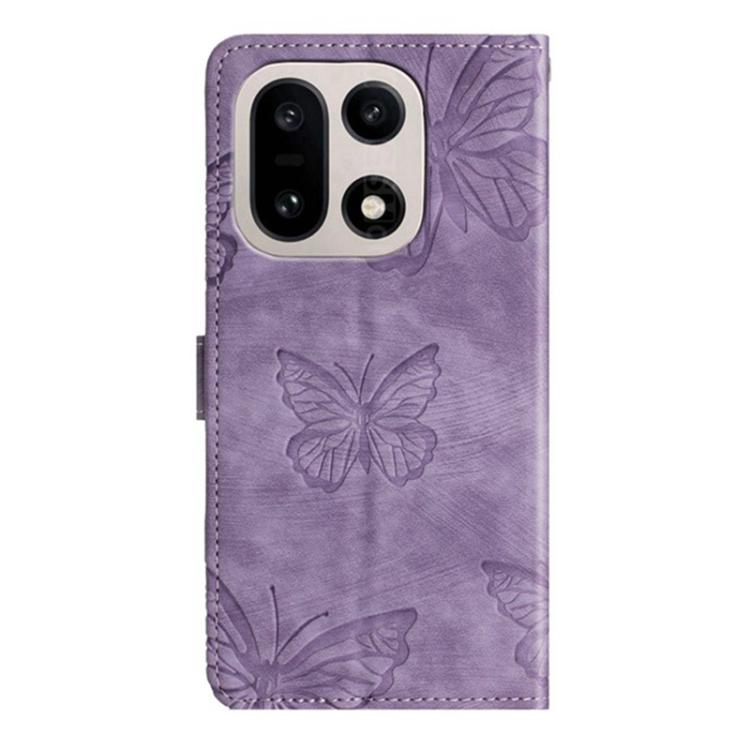 For OnePlus 15 Skin-feel Embossed Butterfly Leather Phone Case