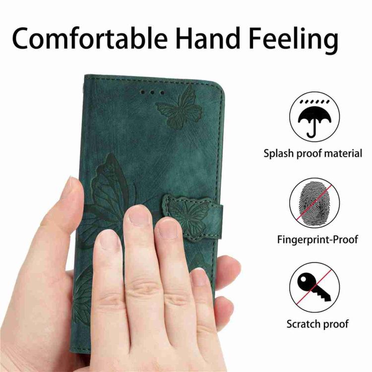 For OnePlus Nord 5 Skin-feel Embossed Butterfly Leather Phone Case